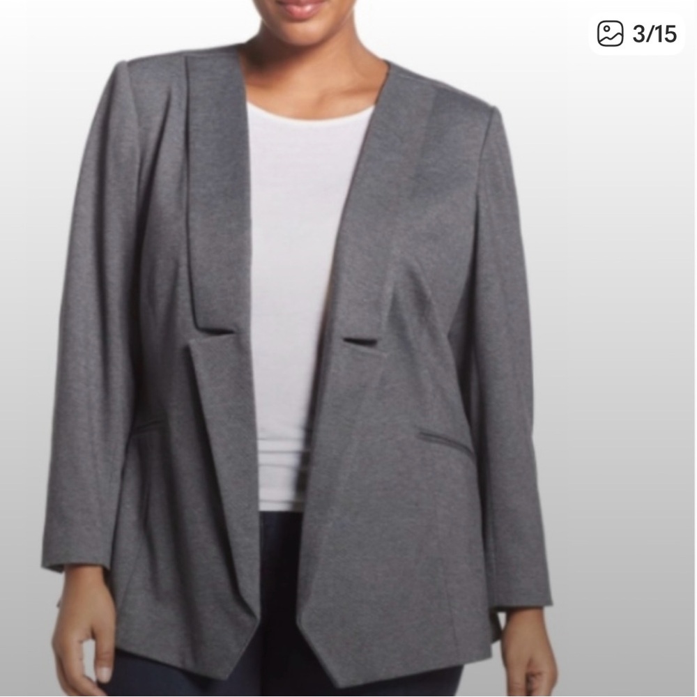 Melissa McCarthy Seven7 Gray Blazer